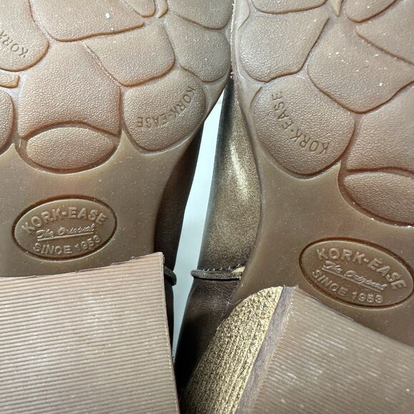 Kork-Ease Chandra II Brown Leather Booties Women Size 9 Cowgirl Western Rodeo - Picture 11 of 11